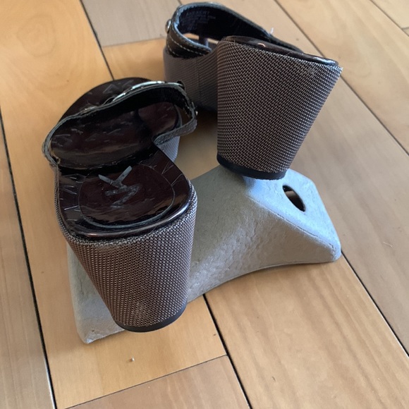 ANN KLEIN wedges in copper brown AKEXERT, 6 1/2 size - Picture 6 of 7